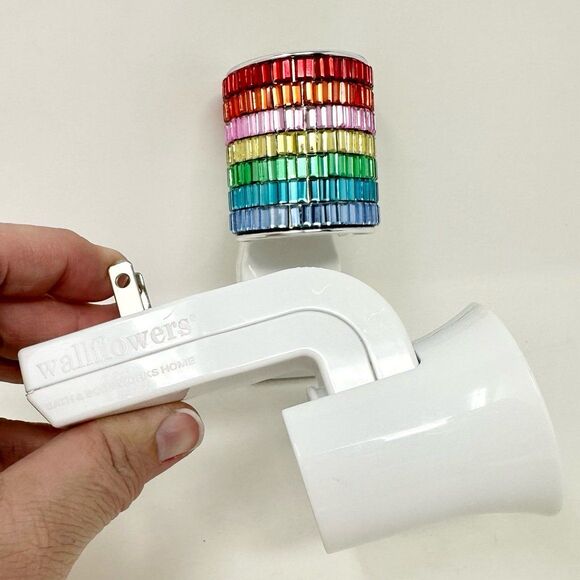 Bath & Body Works Wallflowers Plain White & Rainbow Mirror Tiles - Picture 2 of 11